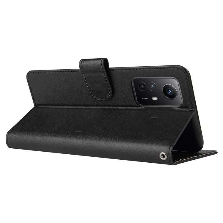 For Xiaomi Redmi Note 12S 4G Case PU Leather Phone Cover with Photo Card Slots