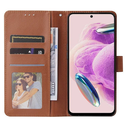 For Xiaomi Redmi Note 12S 4G Case PU Leather Phone Cover with Photo Card Slots