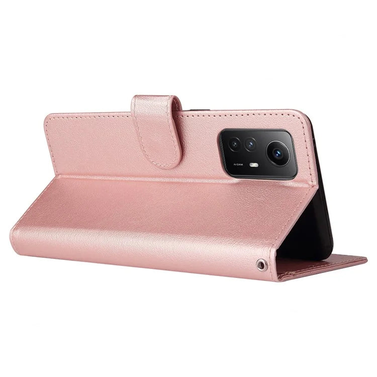 For Xiaomi Redmi Note 12S 4G Case PU Leather Phone Cover with Photo Card Slots