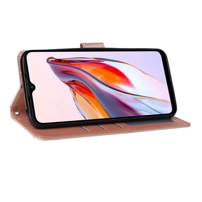 For Xiaomi Redmi 12C 4G / 11A 4G Case PU Leather 3 Card Slots Stand Phone Cover