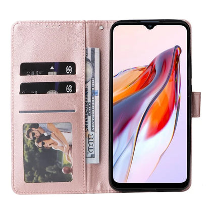 For Xiaomi Redmi 12C 4G / 11A 4G Case PU Leather 3 Card Slots Stand Phone Cover