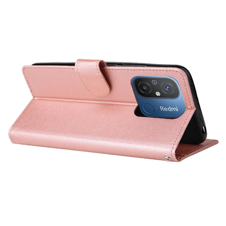 For Xiaomi Redmi 12C 4G / 11A 4G Case PU Leather 3 Card Slots Stand Phone Cover