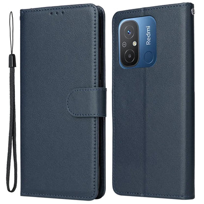 For Xiaomi Redmi 12C 4G / 11A 4G Case PU Leather 3 Card Slots Stand Phone Cover