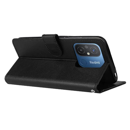 For Xiaomi Redmi 12C 4G / 11A 4G Case PU Leather 3 Card Slots Stand Phone Cover