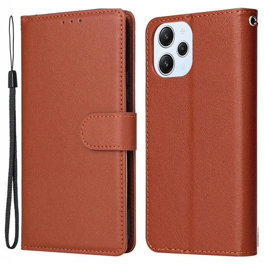 For Xiaomi Redmi 12 4G / 12 5G (Global) Case Anti-Scratch PU Leather Wallet Phone Cover