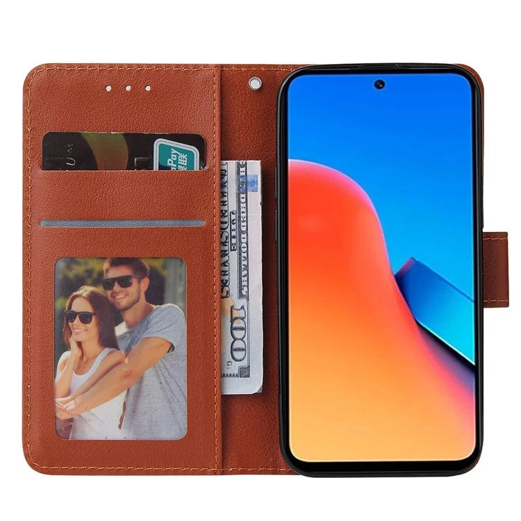 For Xiaomi Redmi 12 4G / 12 5G (Global) Case Anti-Scratch PU Leather Wallet Phone Cover