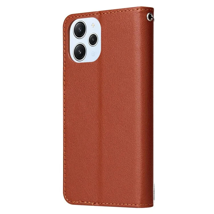 For Xiaomi Redmi 12 4G / 12 5G (Global) Case Anti-Scratch PU Leather Wallet Phone Cover