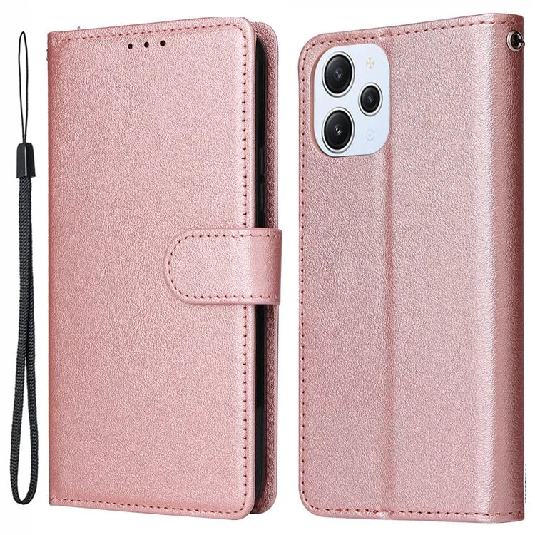 For Xiaomi Redmi 12 4G / 12 5G (Global) Case Anti-Scratch PU Leather Wallet Phone Cover