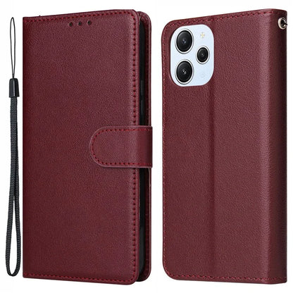 For Xiaomi Redmi 12 4G / 12 5G (Global) Case Anti-Scratch PU Leather Wallet Phone Cover