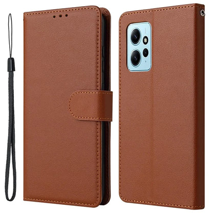For Xiaomi Redmi Note 12 4G Full Protection Case PU Leather Flip Design Phone Cover