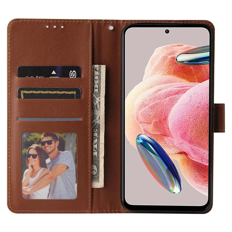 For Xiaomi Redmi Note 12 4G Full Protection Case PU Leather Flip Design Phone Cover