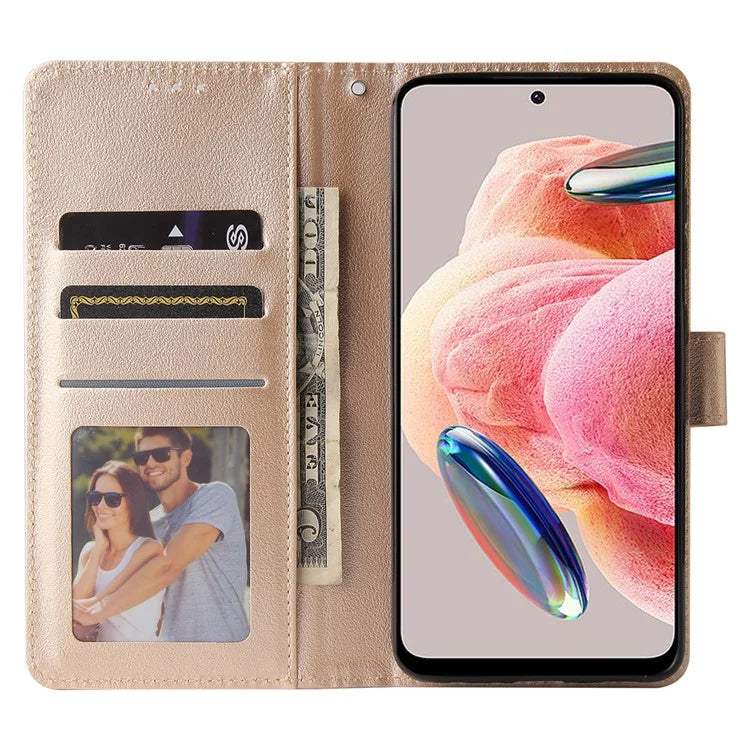 For Xiaomi Redmi Note 12 4G Full Protection Case PU Leather Flip Design Phone Cover
