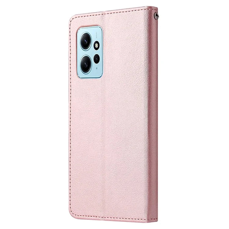 For Xiaomi Redmi Note 12 4G Full Protection Case PU Leather Flip Design Phone Cover