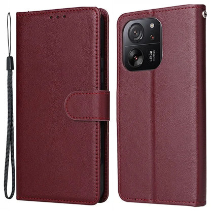 For Xiaomi Redmi K60 Ultra / 13T / 13T Pro Magnetic Phone Case PU Leather 3 Card Slots Cover