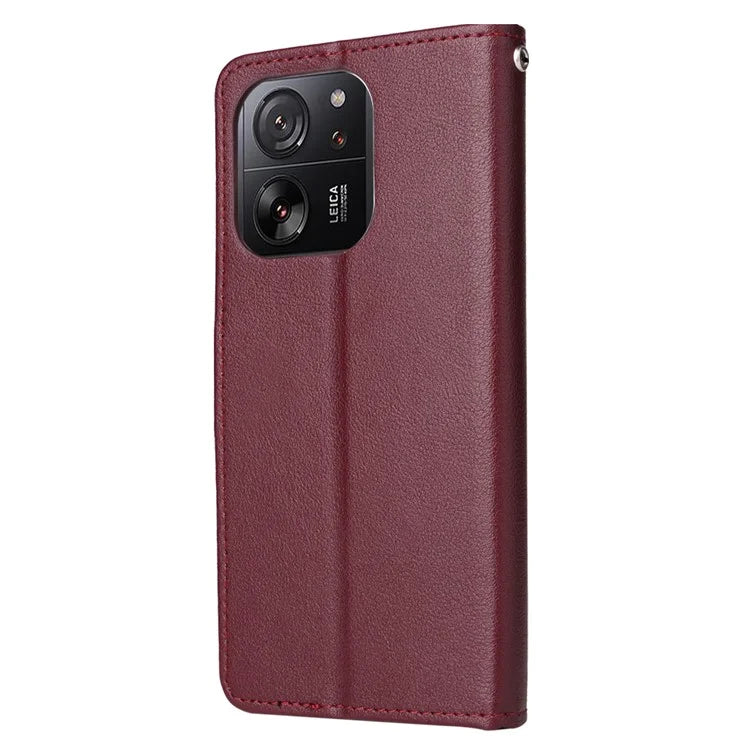 For Xiaomi Redmi K60 Ultra / 13T / 13T Pro Magnetic Phone Case PU Leather 3 Card Slots Cover