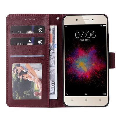 For vivo Y53 Case PU Leather 3 Card Holder Wallet Phone Cover Wholesale Distributors