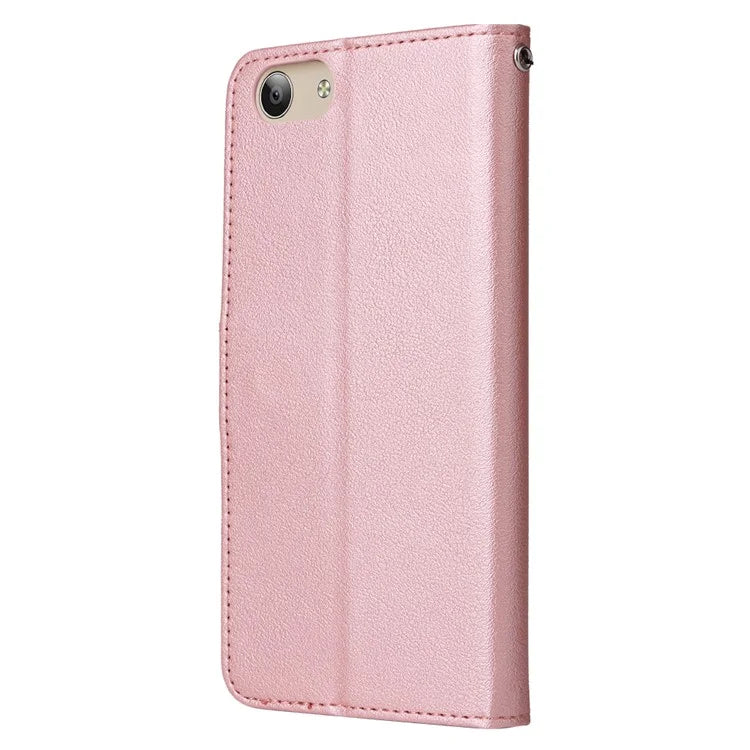 For vivo Y53 Case PU Leather 3 Card Holder Wallet Phone Cover Wholesale Distributors