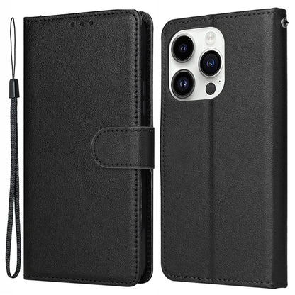 For iPhone 14 Pro Case Anti-fall PU Leather Stand Flip Phone Cover with Magnetic Clasp