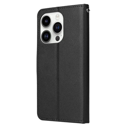 For iPhone 14 Pro Case Anti-fall PU Leather Stand Flip Phone Cover with Magnetic Clasp