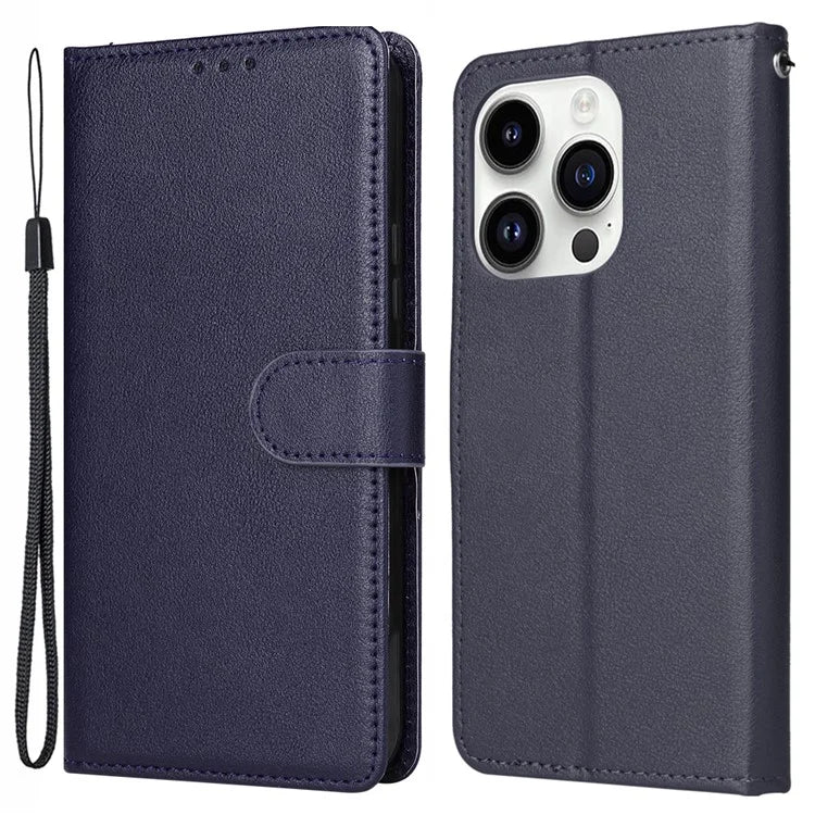 For iPhone 14 Pro Case Anti-fall PU Leather Stand Flip Phone Cover with Magnetic Clasp