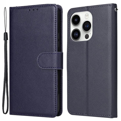 For iPhone 14 Pro Case Anti-fall PU Leather Stand Flip Phone Cover with Magnetic Clasp
