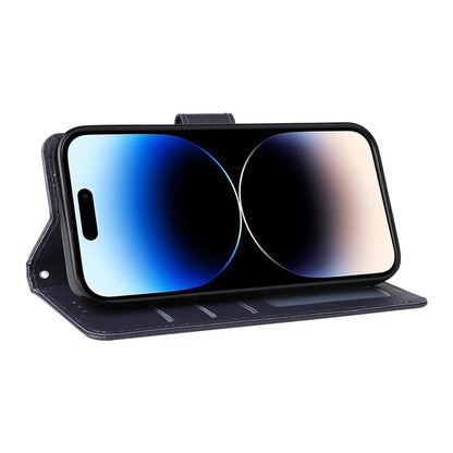 For iPhone 14 Pro Case Anti-fall PU Leather Stand Flip Phone Cover with Magnetic Clasp