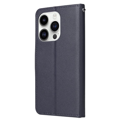 For iPhone 14 Pro Case Anti-fall PU Leather Stand Flip Phone Cover with Magnetic Clasp
