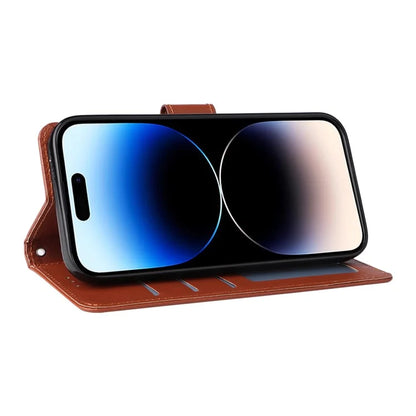 For iPhone 14 Pro Case Anti-fall PU Leather Stand Flip Phone Cover with Magnetic Clasp