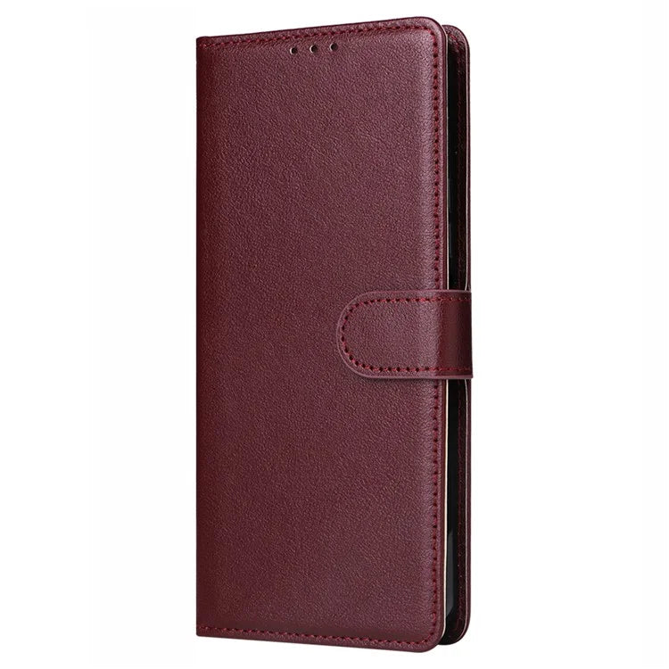 For iPhone 14 Pro Case Anti-fall PU Leather Stand Flip Phone Cover with Magnetic Clasp