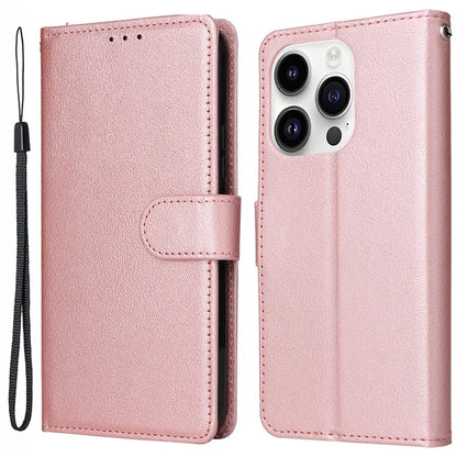 For iPhone 14 Pro Case Anti-fall PU Leather Stand Flip Phone Cover with Magnetic Clasp