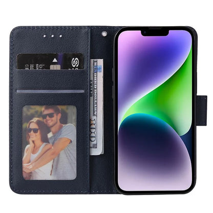 For iPhone 14 Plus Leather Case Wallet Stand Mobile Phone Cover Wholesale