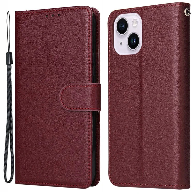 For iPhone 14 Plus Leather Case Wallet Stand Mobile Phone Cover Wholesale