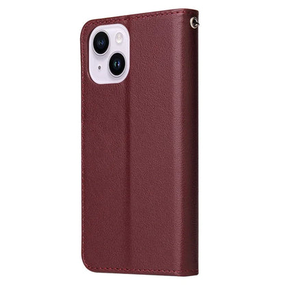 For iPhone 14 Plus Leather Case Wallet Stand Mobile Phone Cover Wholesale