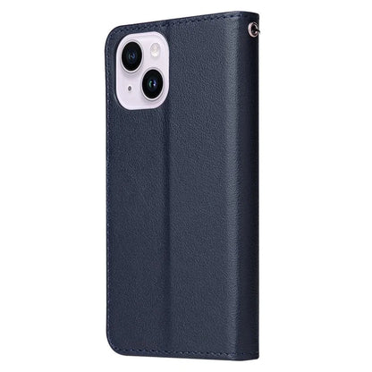 For iPhone 14 Protective Case Anti-Drop PU Leather Wallet Phone Cover