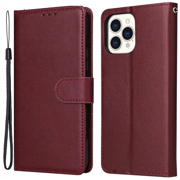 For iPhone 13 Pro Case Card Slots Wallet PU Leather Folio Flip Phone Cover