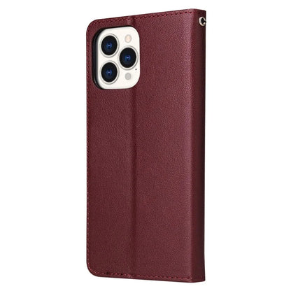 For iPhone 13 Pro Case Card Slots Wallet PU Leather Folio Flip Phone Cover
