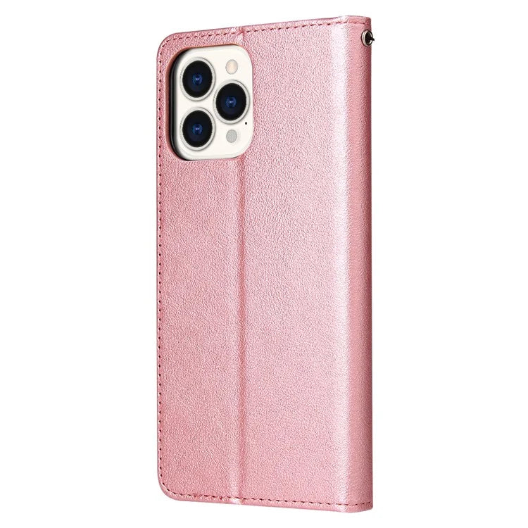 For iPhone 13 Pro Case Card Slots Wallet PU Leather Folio Flip Phone Cover