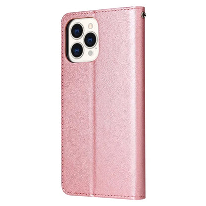 For iPhone 13 Pro Case Card Slots Wallet PU Leather Folio Flip Phone Cover