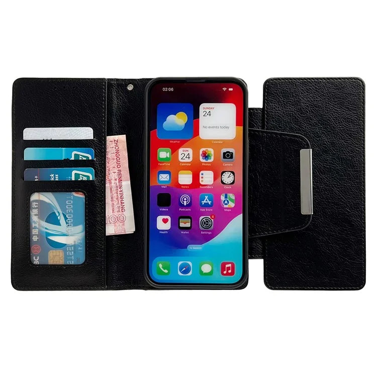 For iPhone 13 Pro Case Detachable 2-in-1 Leather Wallet Phone Cover