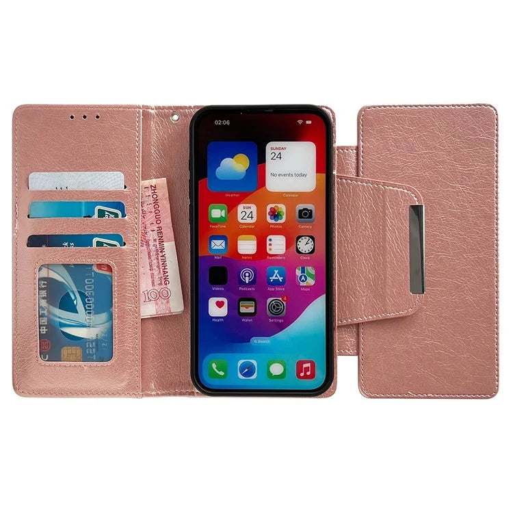 For iPhone 13 Pro Case Detachable 2-in-1 Leather Wallet Phone Cover