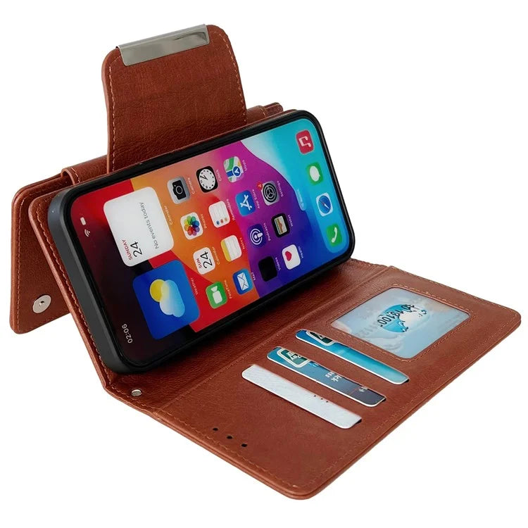 For iPhone 13 Pro Case Detachable 2-in-1 Leather Wallet Phone Cover
