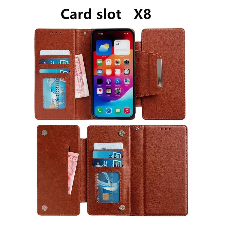 For iPhone 13 Pro Case Detachable 2-in-1 Leather Wallet Phone Cover