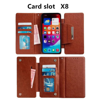 For iPhone 13 Pro Case Detachable 2-in-1 Leather Wallet Phone Cover