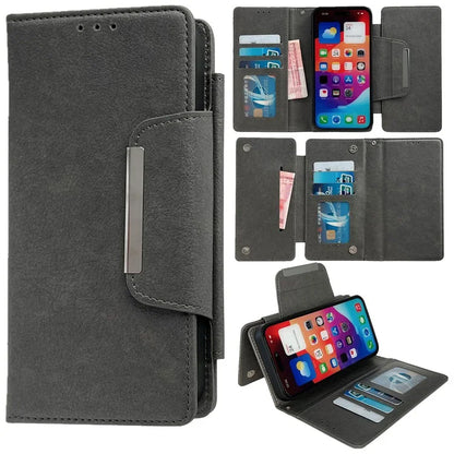 For iPhone 14 Pro Wallet Case Anti-Drop Detachable Leather Phone Cover