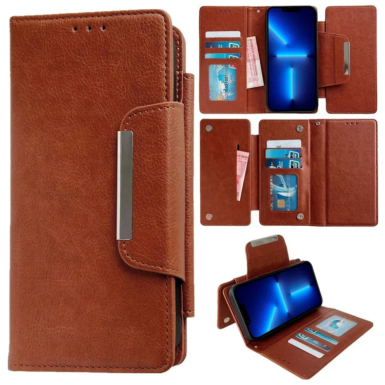 For iPhone 13 Pro Max 6.7 inch Case Detachable Wallet PU Leather+TPU Phone Cover