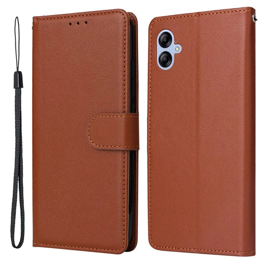 For Samsung Galaxy A04e 4G / F04 4G / M04 4G Case 3 Card Holders PU Leather Phone Stand Cover