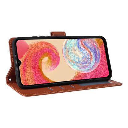 For Samsung Galaxy A04e 4G / F04 4G / M04 4G Case 3 Card Holders PU Leather Phone Stand Cover