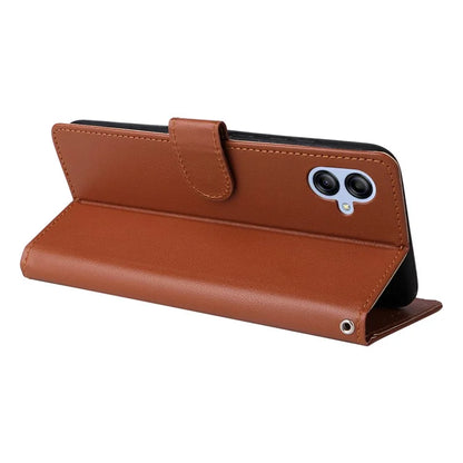 For Samsung Galaxy A04e 4G / F04 4G / M04 4G Case 3 Card Holders PU Leather Phone Stand Cover