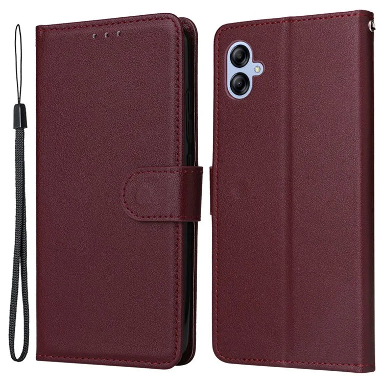For Samsung Galaxy A04e 4G / F04 4G / M04 4G Case 3 Card Holders PU Leather Phone Stand Cover