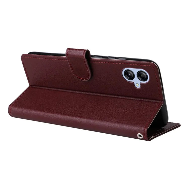 For Samsung Galaxy A04e 4G / F04 4G / M04 4G Case 3 Card Holders PU Leather Phone Stand Cover